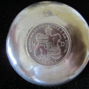 Happaha Medal Coin Hawaiian Antique Silver Brooch